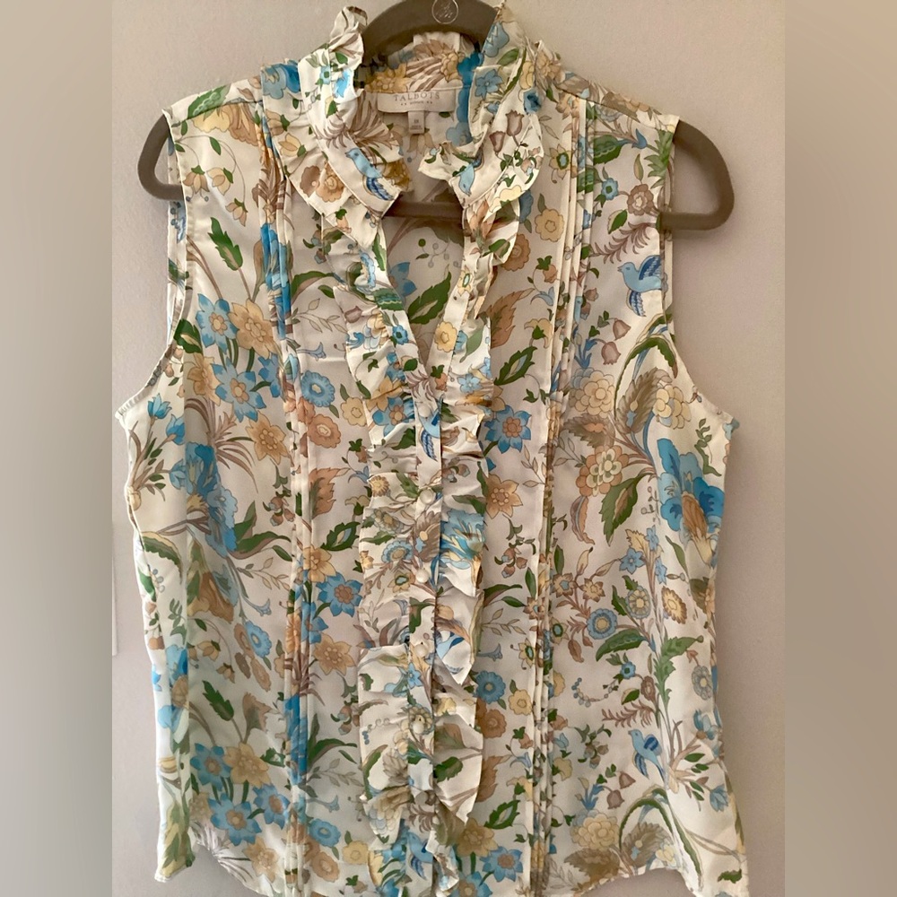 Talbots floral print blouse.